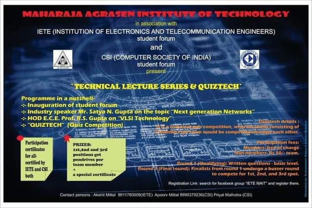 Technical Lecture Series & Quizzes